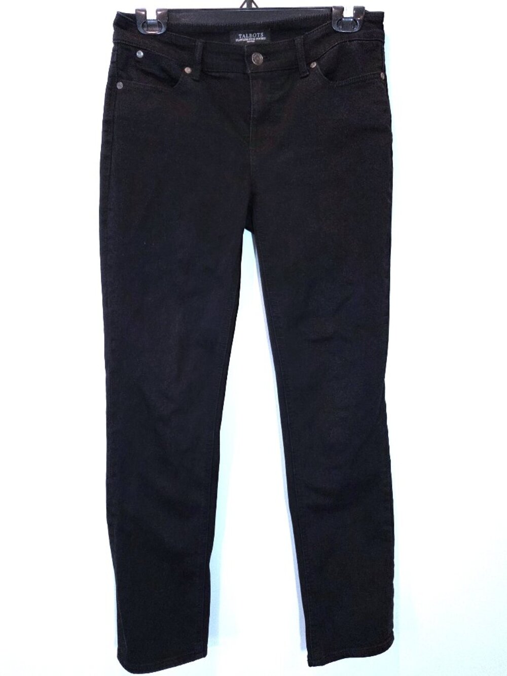 Talbots Black Straight Leg Jeans Size 2P